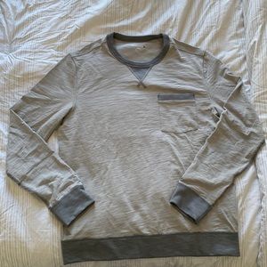 Size small. Grey Untuckit Crewneck Sweater